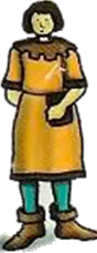 Personaje de una ilustración medieval
