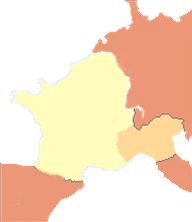 Mapa de la antigua Galia
