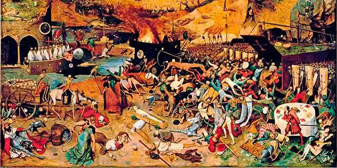 Ilustración medieval para introducir la inestabilidad del siglo XIV