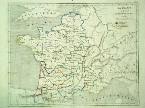 Mapa histórico de Francia