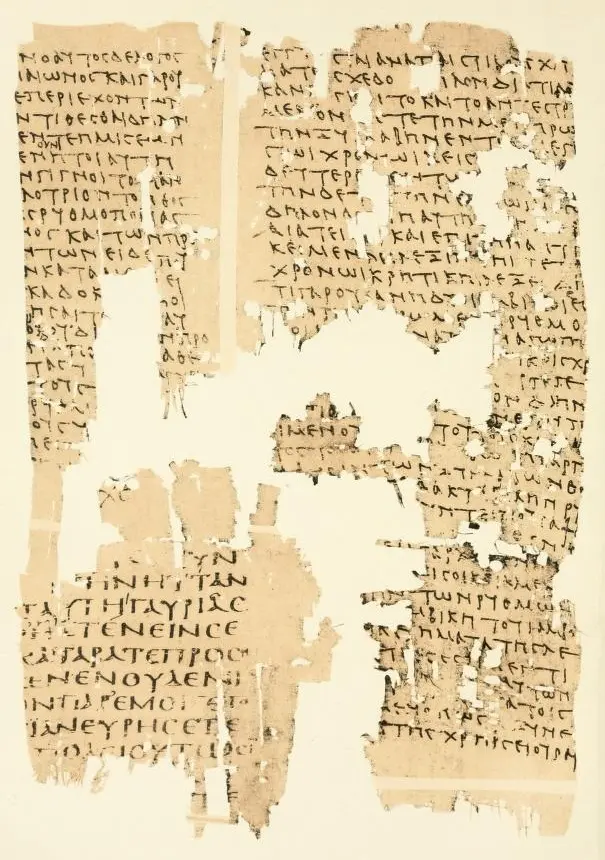 Fragmentos de notación griega antigua