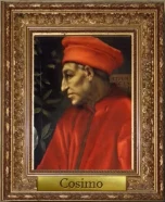 Retrato enmarcado de Cosme de Médici