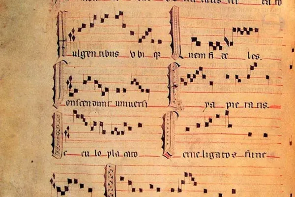 Folio XXI del Llibre Vermell de Montserrat
